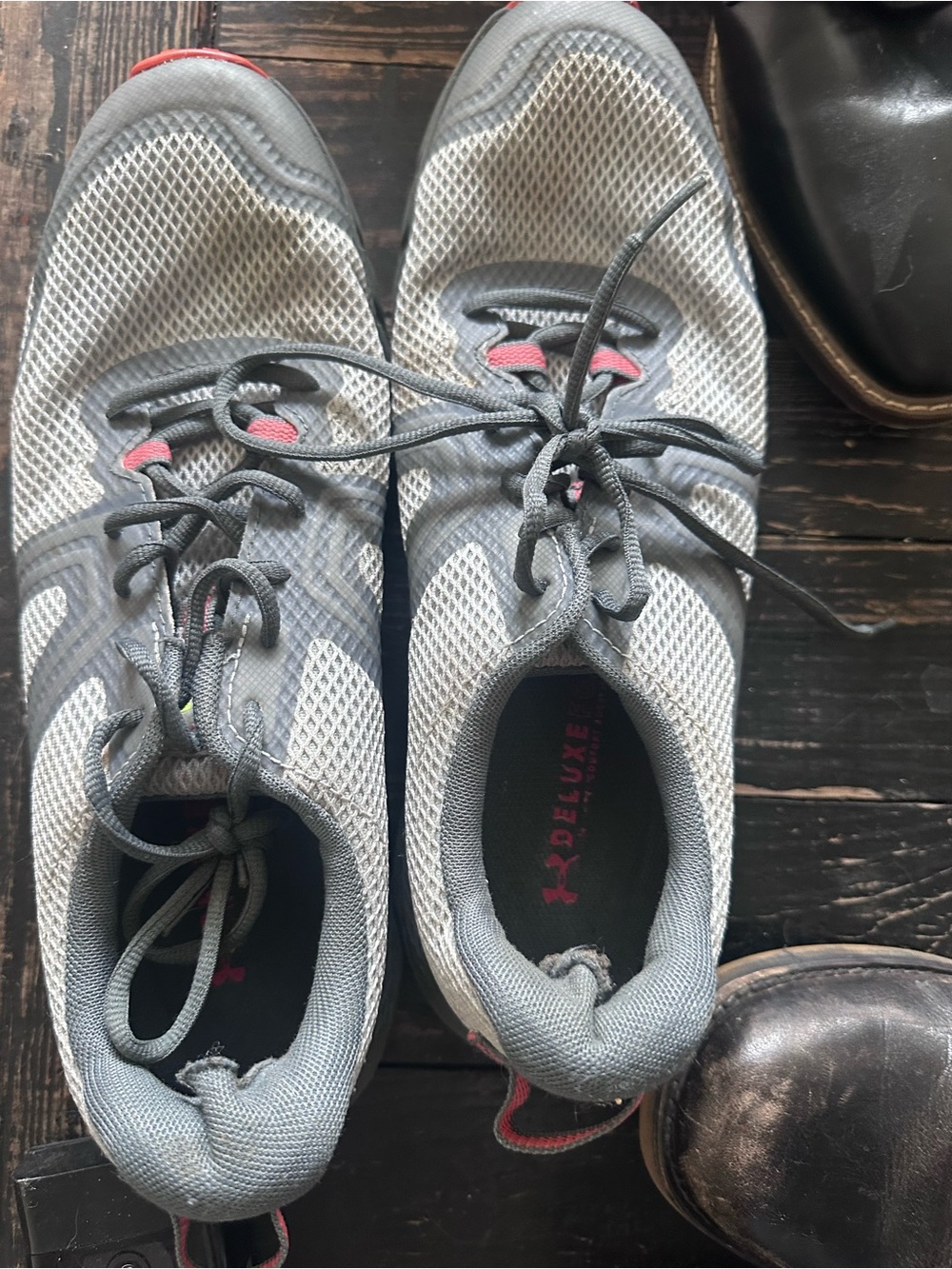 Under Armour Gray and Pink Men's Athletic Shoes